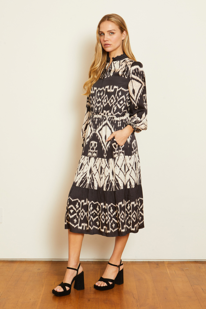 Julie Dress in Ikat Tapestry