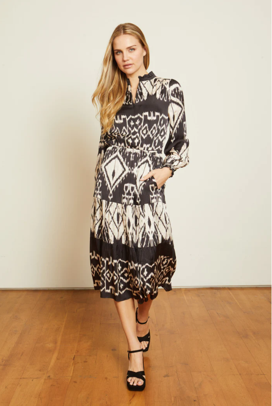 JULIE DRESS IN IKAT TAPESTRY