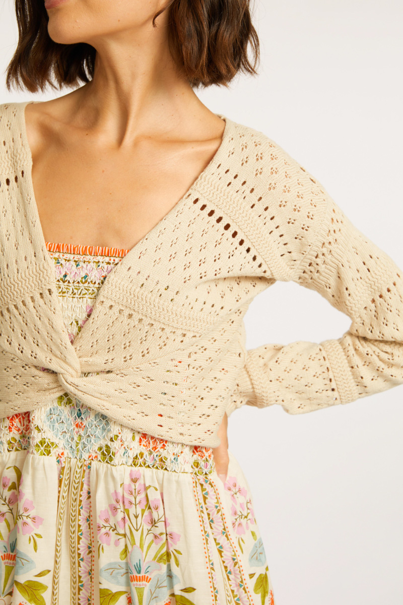 Ayla Ivory / Birch Sweater